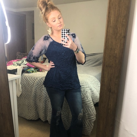 NWOT BKE Navy Layering Top - Picture 4 of 4